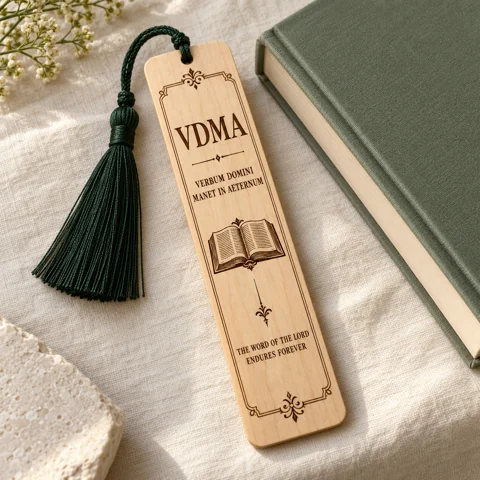 AI-generated design concept: VDMA · maple bookmark