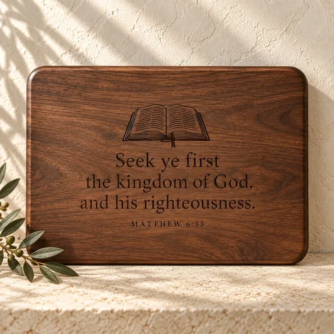 AI-generated design concept: Seek ye first