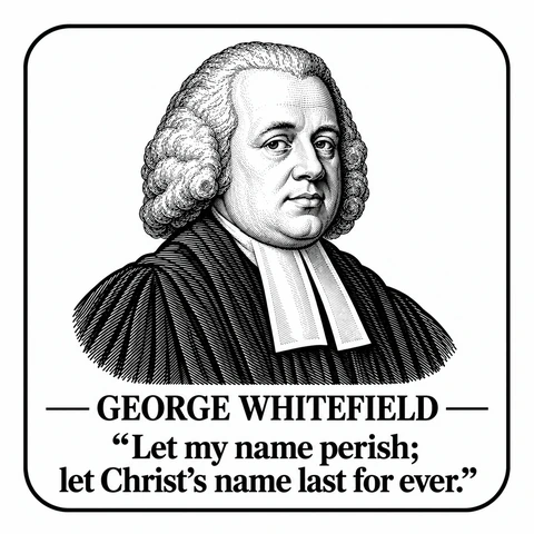 Original portrait and quote design: George Whitefield