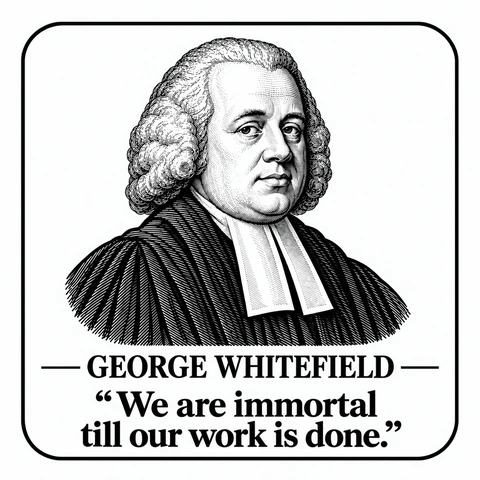 Original portrait and quote design: George Whitefield