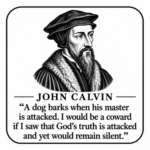 Original portrait and quote design: John Calvin