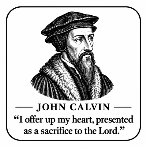Original portrait and quote design: John Calvin