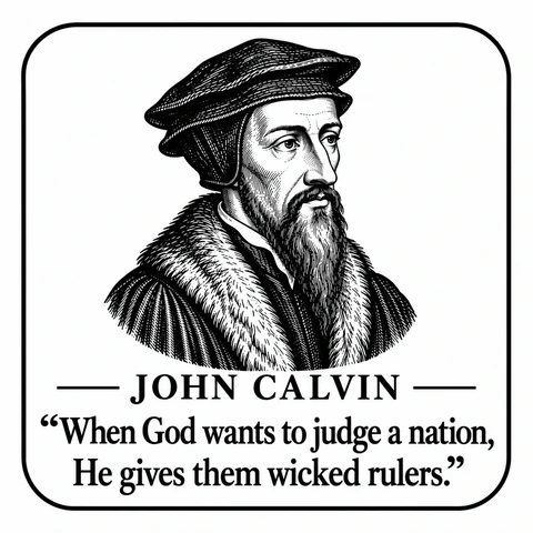 Original portrait and quote design: John Calvin