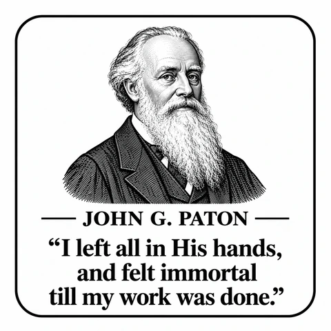 Original portrait and quote design: John G. Paton