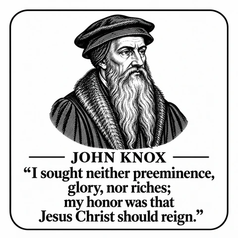 Original portrait and quote design: John Knox