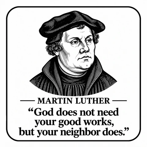 Original portrait and quote design: Martin Luther