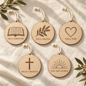 Five solas · ornaments