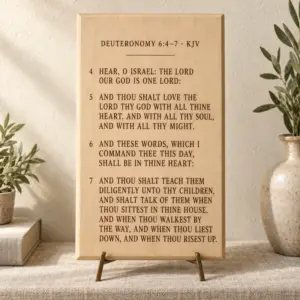 Deuteronomy 6:4–7 · maple