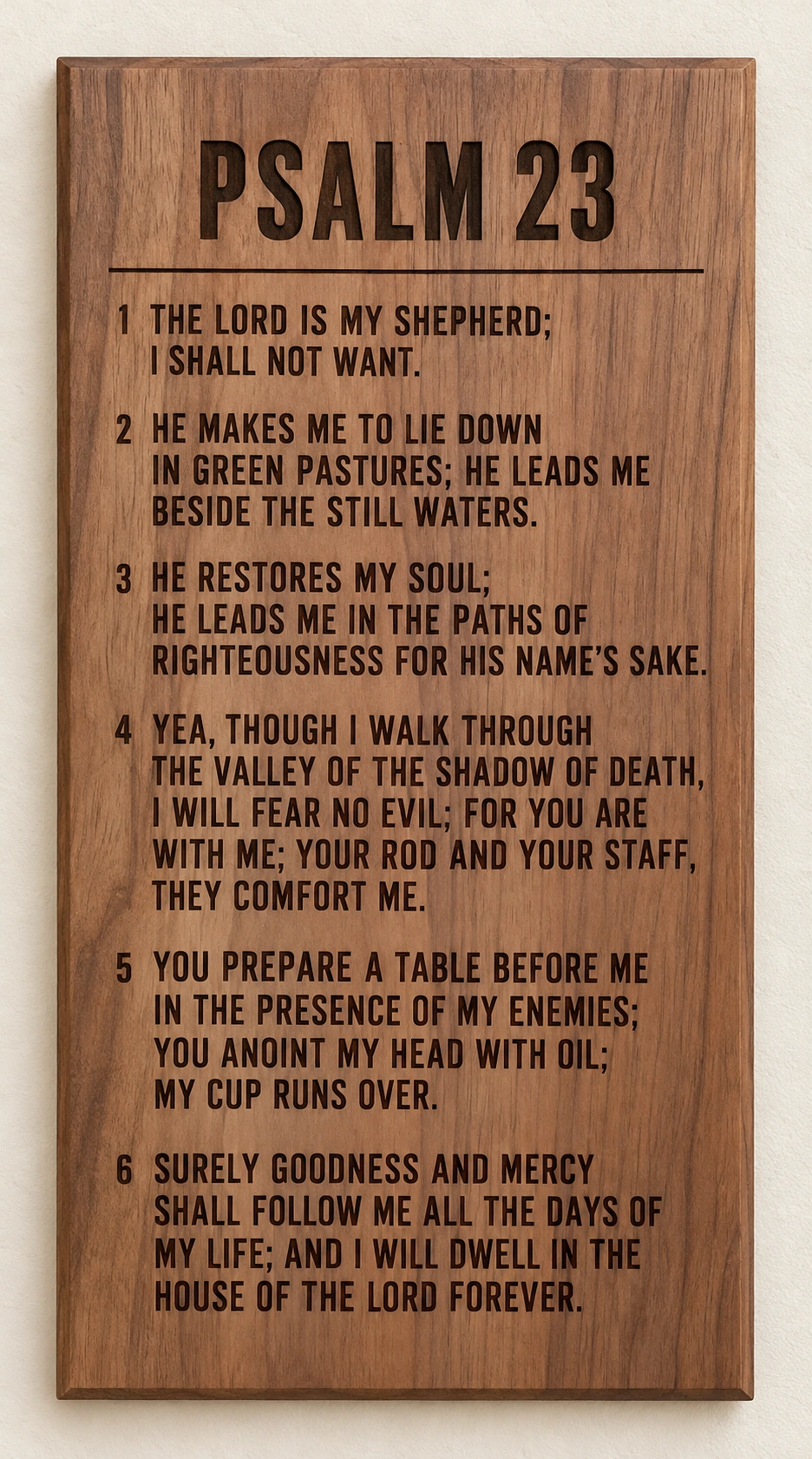 Psalm 23 · NKJV · Walnut