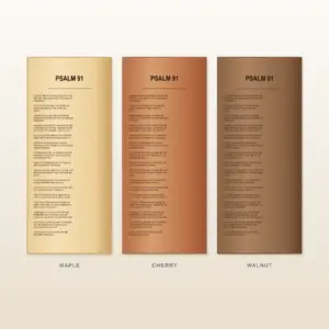 Psalm 91 · NKJV · Maple, Cherry and Walnut, full-board comparison